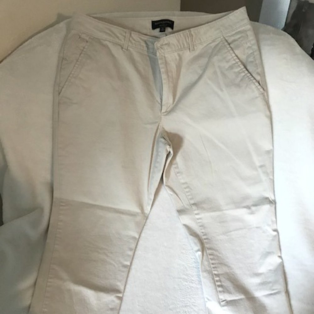 Banana Republic Cream Ankle Pants